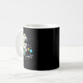 Billiard Player Astronaut Snooker Billiard Geschen Kaffeetasse (Vorderseite Links)