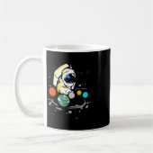 Billiard Player Astronaut Snooker Billiard Geschen Kaffeetasse (Links)