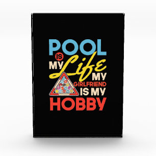 Billiard Player   Billard Pool ist mein Leben Fotoblock