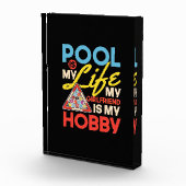 Billiard Player | Billard Pool ist mein Leben Fotoblock (Rechts)