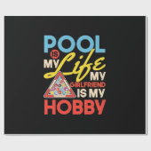 Billiard Player | Billard Pool ist mein Leben Geschenkpapier (Flach)