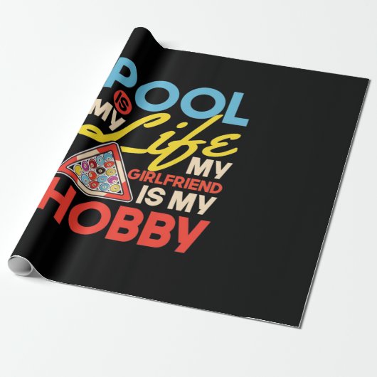 Billiard Player | Billard Pool ist mein Leben Geschenkpapier (Ungerollt)