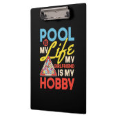 Billiard Player | Billard Pool ist mein Leben Klemmbrett (Links)