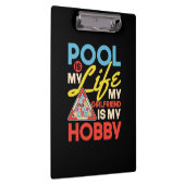 Billiard Player | Billard Pool ist mein Leben Klemmbrett (Rechts)