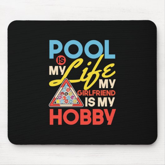 Billiard Player | Billard Pool ist mein Leben Mousepad (Vorne)