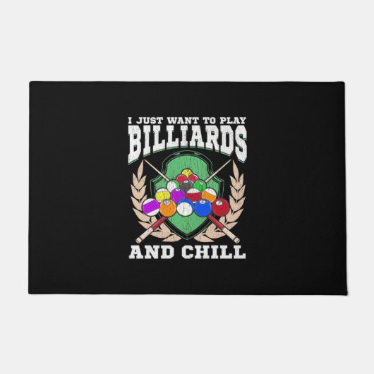 Billiard Player | Billard spielen Fußmatte (Vorderseite)