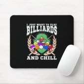 Billiard Player | Billard spielen Mousepad (Mit Mouse)