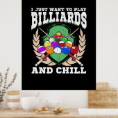 Billiard Player | Billard spielen Poster (Küche)