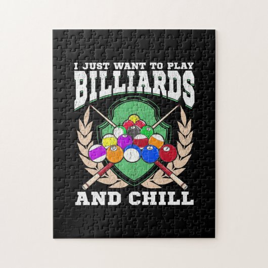 Billiard Player | Billard spielen Puzzle (Vertikal)