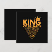 Billiard Player | Billardkönig Einladung (Vorne/Hinten)