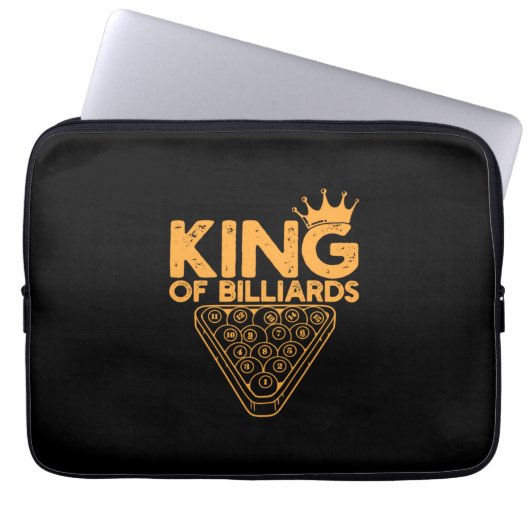 Billiard Player | Billardkönig Laptopschutzhülle (Vorderseite)
