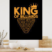 Billiard Player | Billardkönig Poster (Küche)