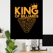 Billiard Player | Billardkönig Poster (Heimbüro)