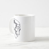 Billiard Player Brain Skull Billiards Table Rack C Kaffeetasse (Vorderseite Links)
