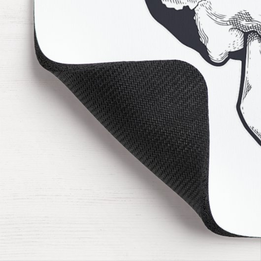 Billiard Player Brain Skull Billiards Table Rack C Mousepad (Ecke)