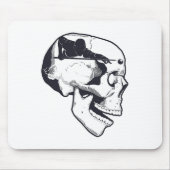 Billiard Player Brain Skull Billiards Table Rack C Mousepad (Vorne)