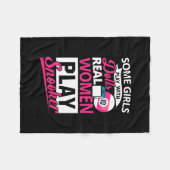 Billiard Player | Echte Frauen spielen Snooker Fleecedecke (Vorderseite (Horizontal))