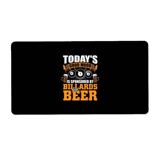 Billiard Player | Heute Billard und Bier (Vorne)