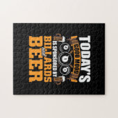 Billiard Player | Heute Billard und Bier Puzzle (Horizontal)