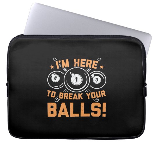 Billiard Player | Ich bin hier, um mit Pools zu sp Laptopschutzhülle (Vorderseite)