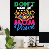 Billiard Player | Ich bin Snooker-Mama Poster (Heimbüro)