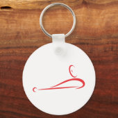 Billiard Player Icon Schlüsselanhänger (Vorderseite)