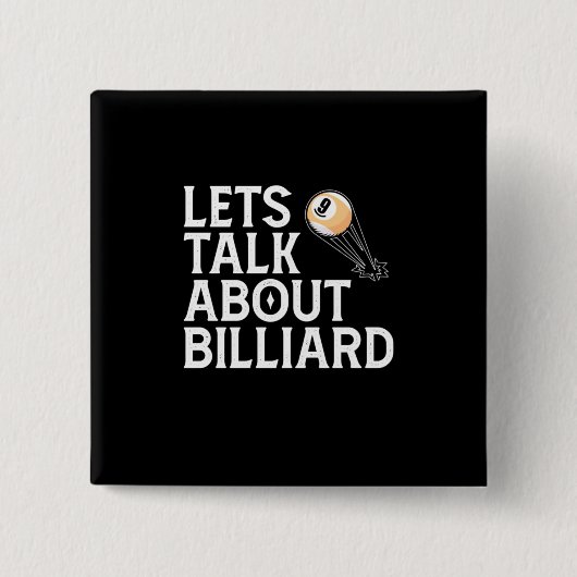Billiard Player | Lasse über Billiard Button (Vorderseite)