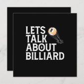 Billiard Player | Lasse über Billiard Einladung (Vorne/Hinten)