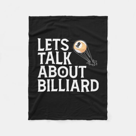 Billiard Player | Lasse über Billiard Fleecedecke (Vorderseite)