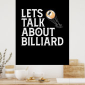 Billiard Player | Lasse über Billiard Poster (Küche)