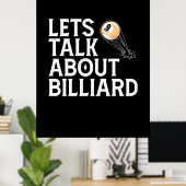 Billiard Player | Lasse über Billiard Poster (Heimbüro)