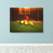 Billiard Player Perspektive Leinwanddruck (Insitu (Holzboden))