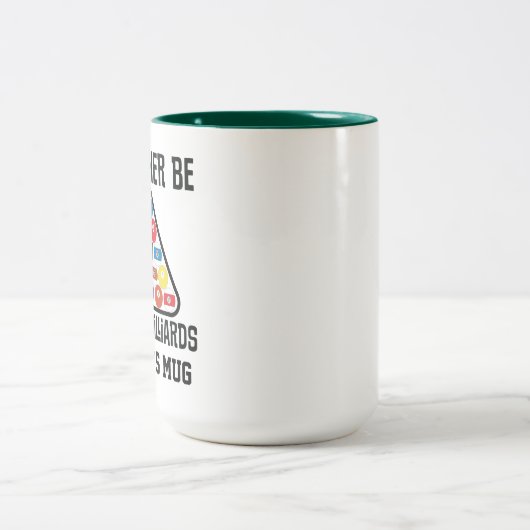 Billiard Player Pool Game Zweifarbige Tasse (Mittel)