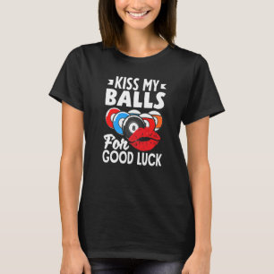 Billiard Player Pool Player Kiss meine Balls T-Shirt