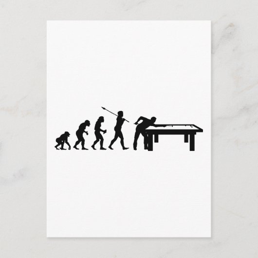 Billiard Player Postkarte (Vorderseite)