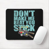 Billiard Player Shoot Pool Snooker Cue Mousepad (Mit Mouse)