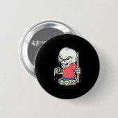 Billiard Player | Skull Billiard Player Button (Vorne & Hinten)