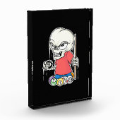 Billiard Player | Skull Billiard Player Fotoblock (Links)