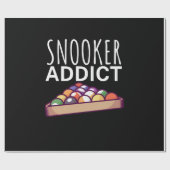 Billiard Player | Snooker Addict Geschenkpapier (Flach)