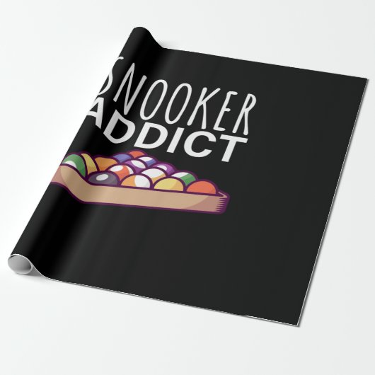 Billiard Player | Snooker Addict Geschenkpapier (Ungerollt)