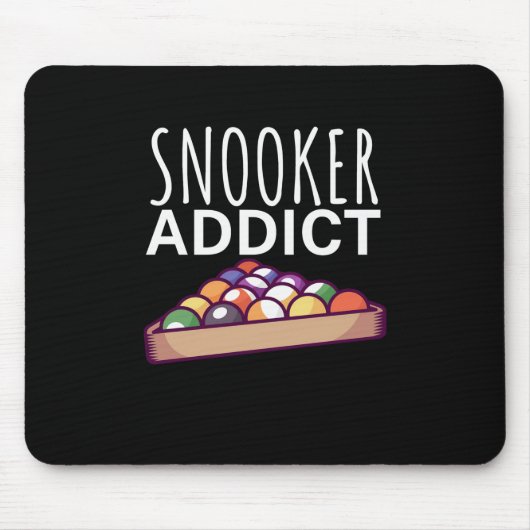 Billiard Player | Snooker Addict Mousepad (Vorne)