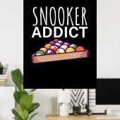 Billiard Player | Snooker Addict Poster (Heimbüro)