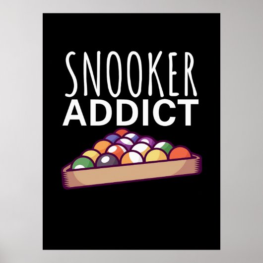Billiard Player | Snooker Addict Poster (Vorne)