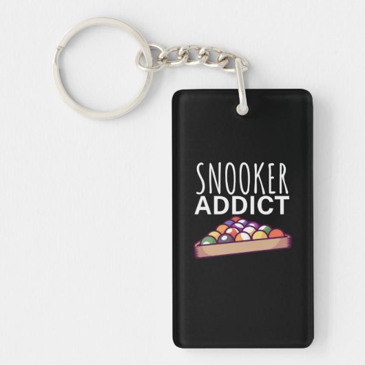 Billiard Player | Snooker Addict Schlüsselanhänger (Vorderseite)