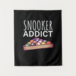 Billiard Player   Snooker Addict Wandteppich