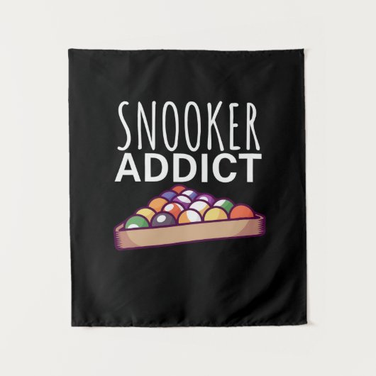 Billiard Player | Snooker Addict Wandteppich (Vorderseite)