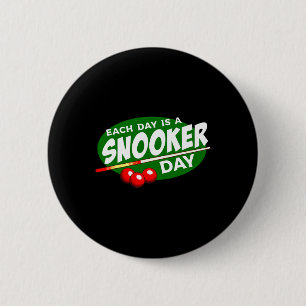 Billiard Player Snooker Pool Game Lover Funny Button