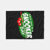 Billiard Player Snooker Pool Game Lover Funny Fleecedecke (Vorderseite (Horizontal))