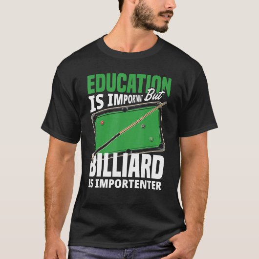 Billiard Player Snooker Pool Player T-Shirt (Vorderseite)