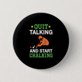 Billiard Player | Snooker Start Chalking Button (Vorderseite)